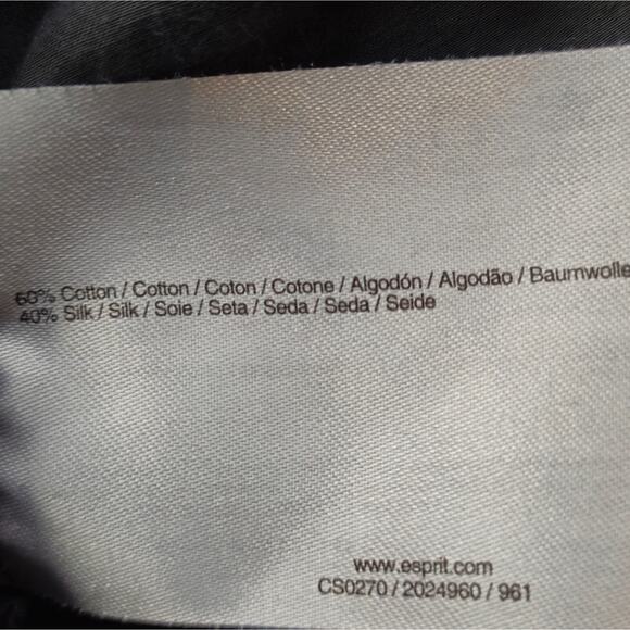 EDC by Esprit Silk Sleeveless Dress Grey Size 10 - Picture 10 of 10